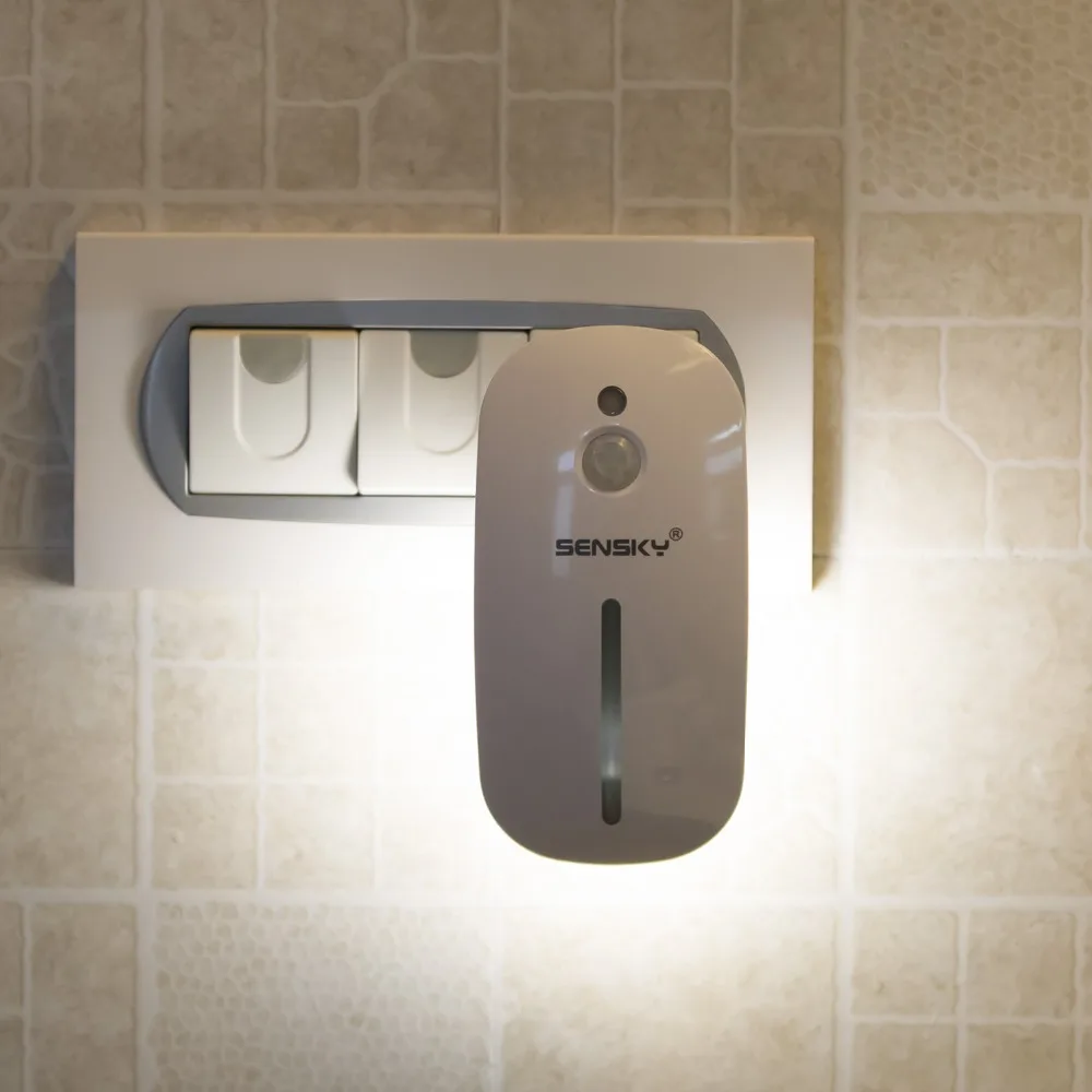 SENSKY Motion Sensor LED Night Light US PLUG EU PLUG UK PLUG For Hallway Pathway