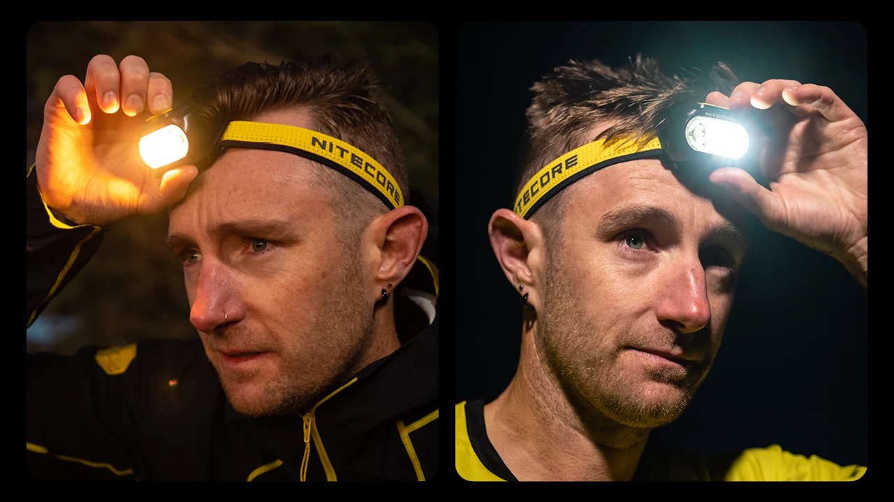 NITECORE UT27 Dual Beam Fusion Elite Headlamp 800 lumens +Removable Rechargeable Battery Spotlight