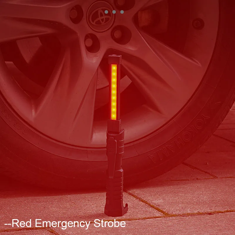 LED Emergency Floodlight COB Folding Work Lamp Strong Magnet Strong Light Emergency Flashlight Type C Car Service Lamp