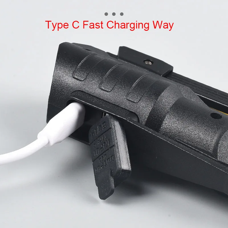LED Emergency Floodlight COB Folding Work Lamp Strong Magnet Strong Light Emergency Flashlight Type C Car Service Lamp