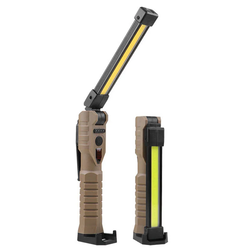 LED Emergency Floodlight COB Folding Work Lamp Strong Magnet Strong Light Emergency Flashlight Type C Car Service Lamp