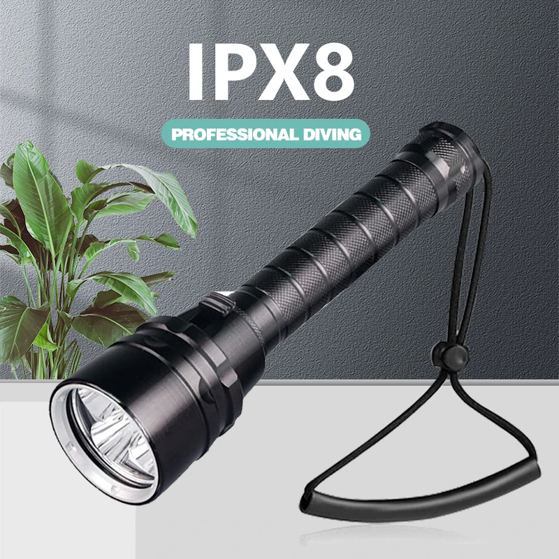 Powerful 10000LM 3/5 LED Professional Dive Light IPX8 Waterproof led Scuba Diving Flashlight LED Underwater 200M Torch Lanterna