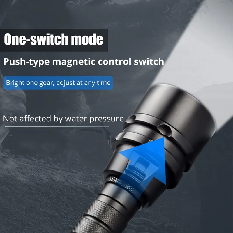 Powerful 10000LM 3/5 LED Professional Dive Light IPX8 Waterproof led Scuba Diving Flashlight LED Underwater 200M Torch Lanterna