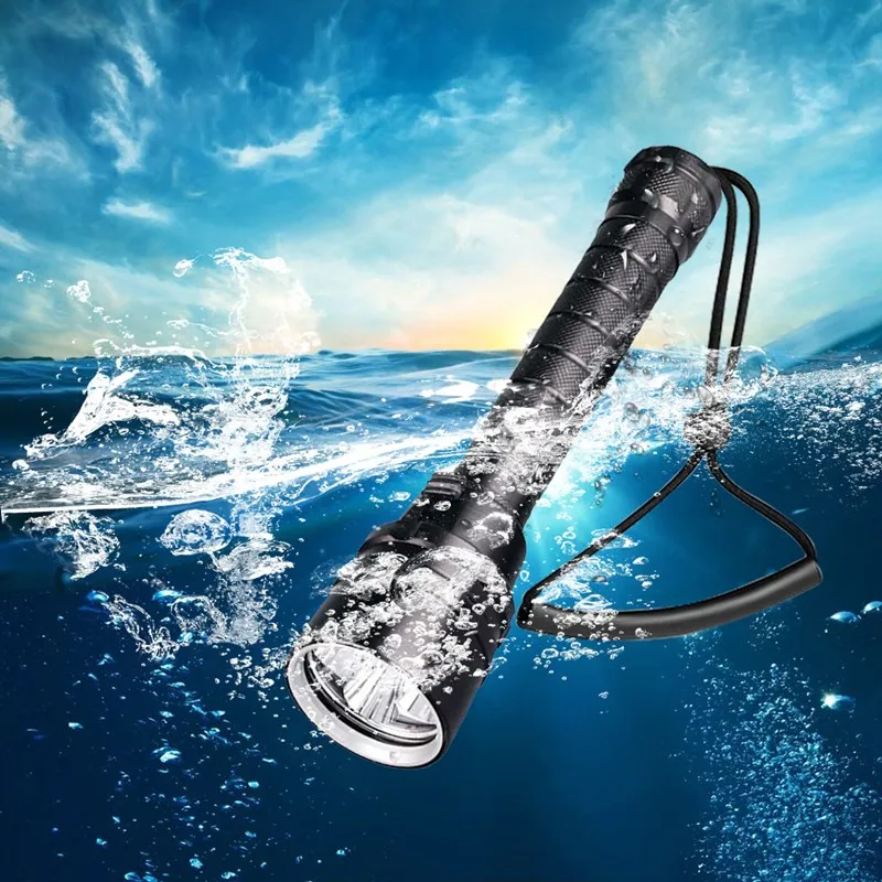 Powerful 10000LM 3/5 LED Professional Dive Light IPX8 Waterproof led Scuba Diving Flashlight LED Underwater 200M Torch Lanterna