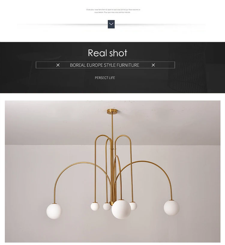 Nordic Minimalist Pendant Light for Living Room Restaurant Lamp Cafe Clothing Store Art Black Gold Red Chandelier