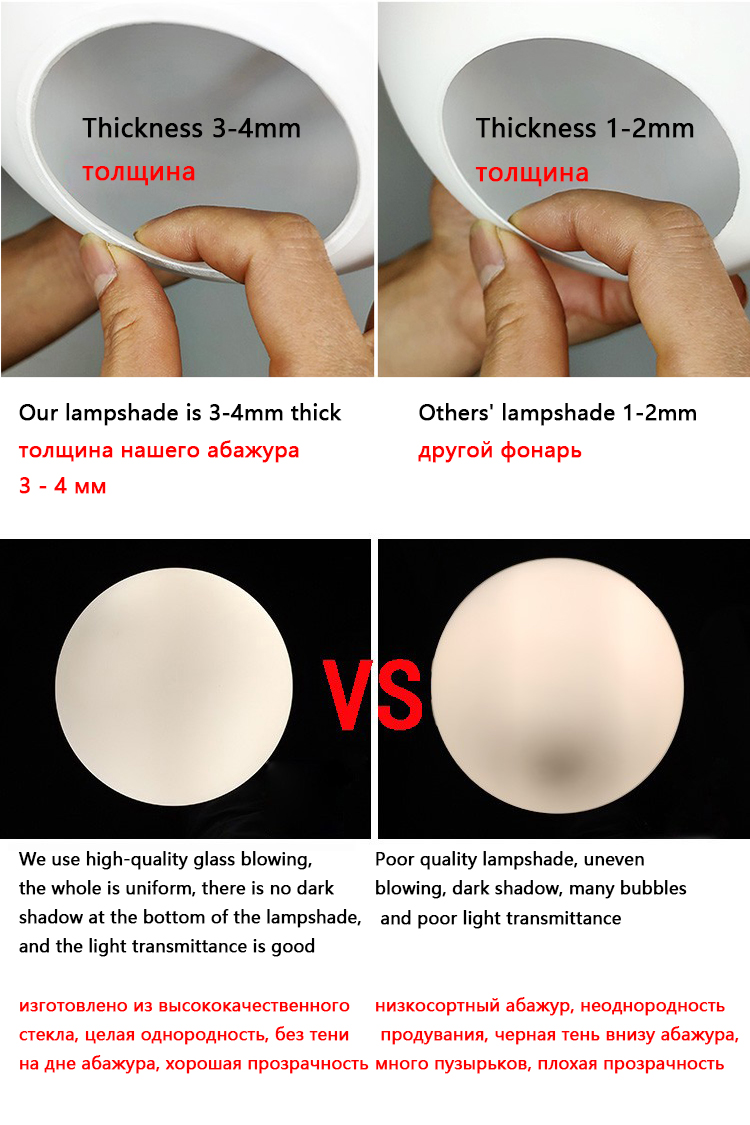 D4cm D3cm Opening White Globe Glass Lamp Shade E27 E14 Milky Glass Lampshade Replacement Part Lighting Accessory for Chandelier