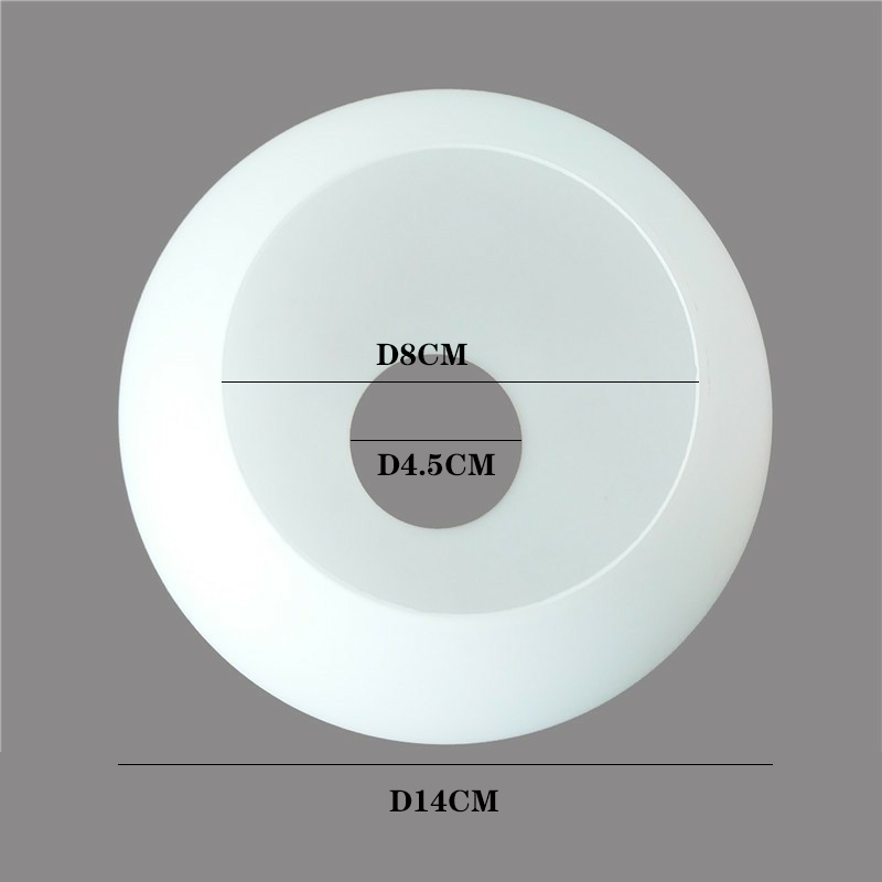 D4cm D3cm Opening White Globe Glass Lamp Shade E27 E14 Milky Glass Lampshade Replacement Part Lighting Accessory for Chandelier
