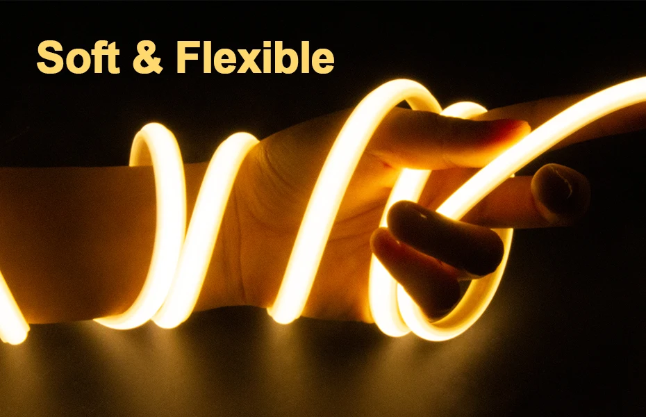 220V COB Led Strip Light Tape 288 LEDs/M Soft Flexible Tape IP65 Waterproof with EU Power Plug 1m-30m for Garden Lighting Decor