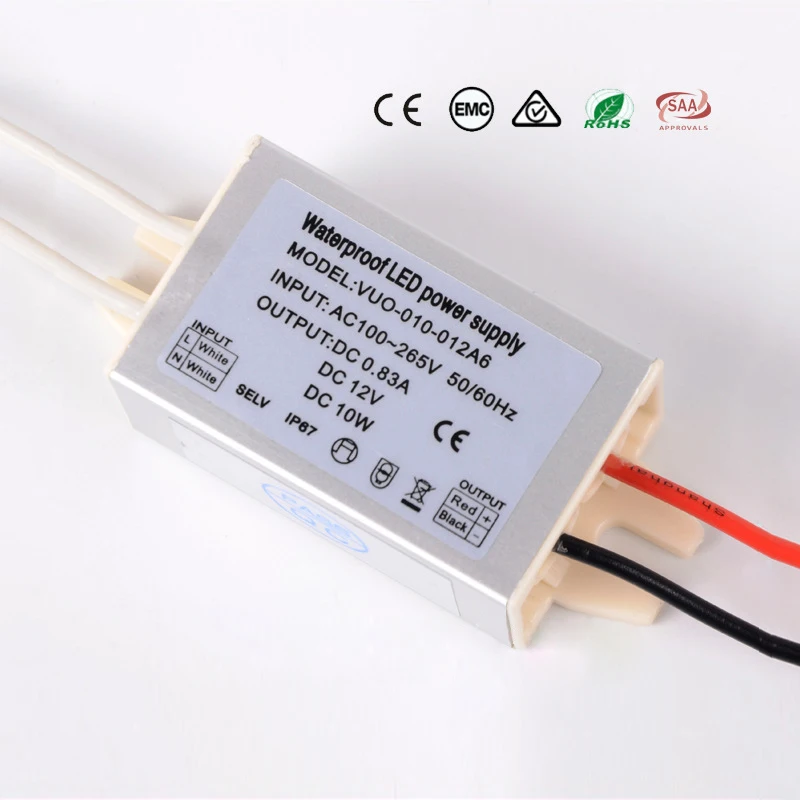 Waterproof LED Power Supply 10W 20W 45W 220V to 12V Driver for LEDs Spotlights Transformer IP67