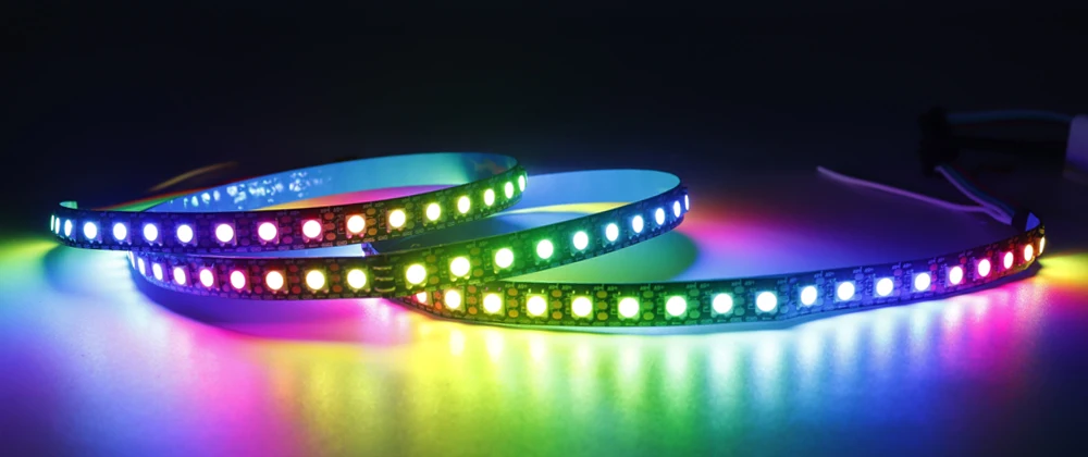 DC5V WS2812B Led Strip 74/96/144leds/m Individually Addressable Smart 5050RGB WS2812 Pixels Led Light IP30/65/67 Black/White PCB
