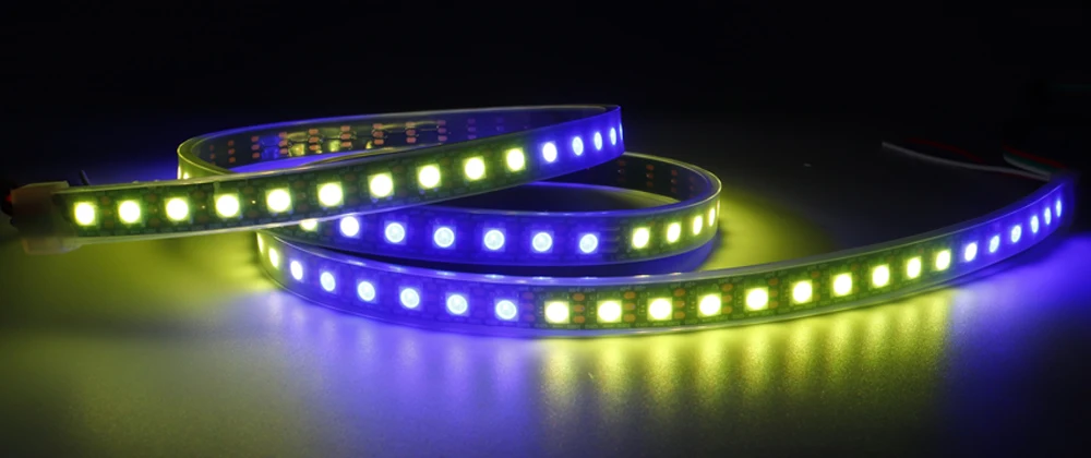 DC5V WS2812B Led Strip 74/96/144leds/m Individually Addressable Smart 5050RGB WS2812 Pixels Led Light IP30/65/67 Black/White PCB