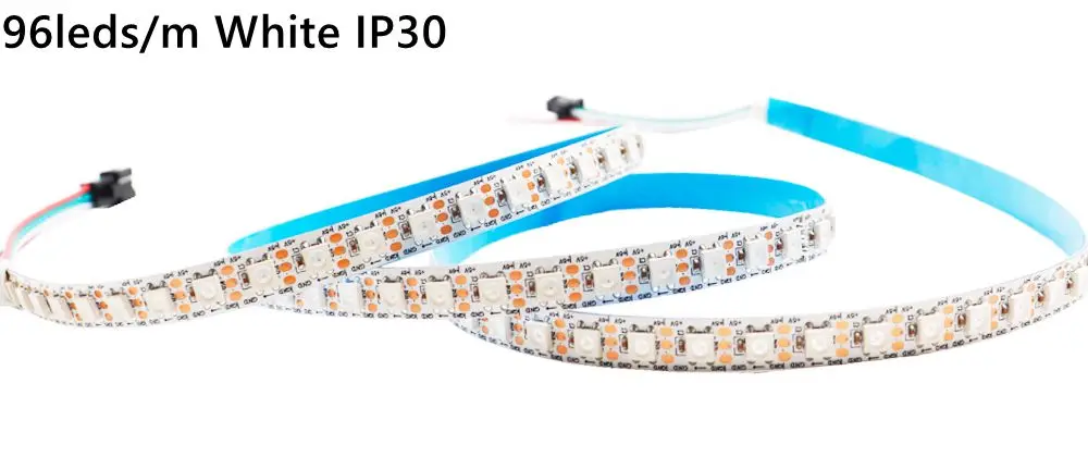 DC5V WS2812B Led Strip 74/96/144leds/m Individually Addressable Smart 5050RGB WS2812 Pixels Led Light IP30/65/67 Black/White PCB