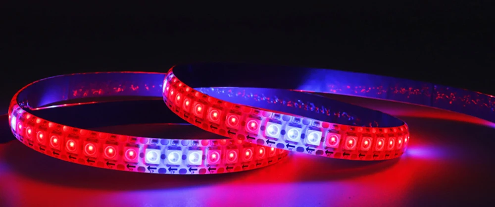 DC5V WS2812B Led Strip 74/96/144leds/m Individually Addressable Smart 5050RGB WS2812 Pixels Led Light IP30/65/67 Black/White PCB
