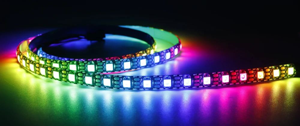 DC5V WS2812B Led Strip 74/96/144leds/m Individually Addressable Smart 5050RGB WS2812 Pixels Led Light IP30/65/67 Black/White PCB