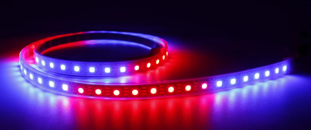 DC5V WS2812B Led Strip 74/96/144leds/m Individually Addressable Smart 5050RGB WS2812 Pixels Led Light IP30/65/67 Black/White PCB