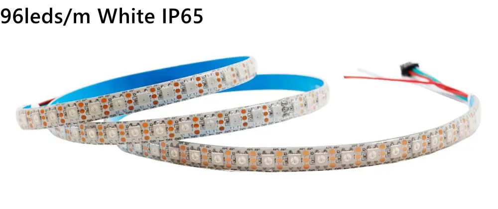 DC5V WS2812B Led Strip 74/96/144leds/m Individually Addressable Smart 5050RGB WS2812 Pixels Led Light IP30/65/67 Black/White PCB
