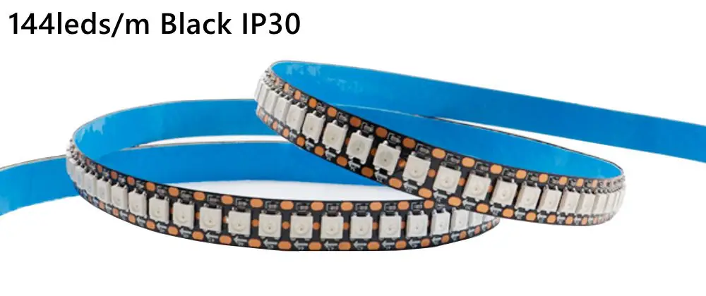 DC5V WS2812B Led Strip 74/96/144leds/m Individually Addressable Smart 5050RGB WS2812 Pixels Led Light IP30/65/67 Black/White PCB