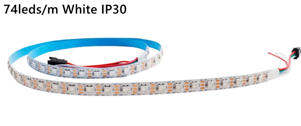 DC5V WS2812B Led Strip 74/96/144leds/m Individually Addressable Smart 5050RGB WS2812 Pixels Led Light IP30/65/67 Black/White PCB
