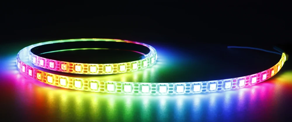 DC5V WS2812B Led Strip 74/96/144leds/m Individually Addressable Smart 5050RGB WS2812 Pixels Led Light IP30/65/67 Black/White PCB