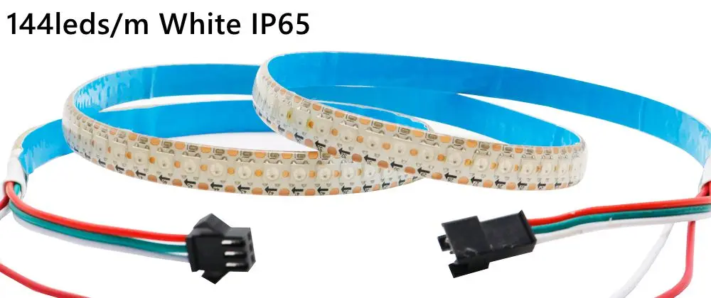 DC5V WS2812B Led Strip 74/96/144leds/m Individually Addressable Smart 5050RGB WS2812 Pixels Led Light IP30/65/67 Black/White PCB