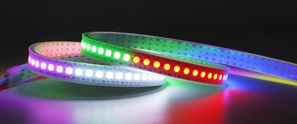 DC5V WS2812B Led Strip 74/96/144leds/m Individually Addressable Smart 5050RGB WS2812 Pixels Led Light IP30/65/67 Black/White PCB