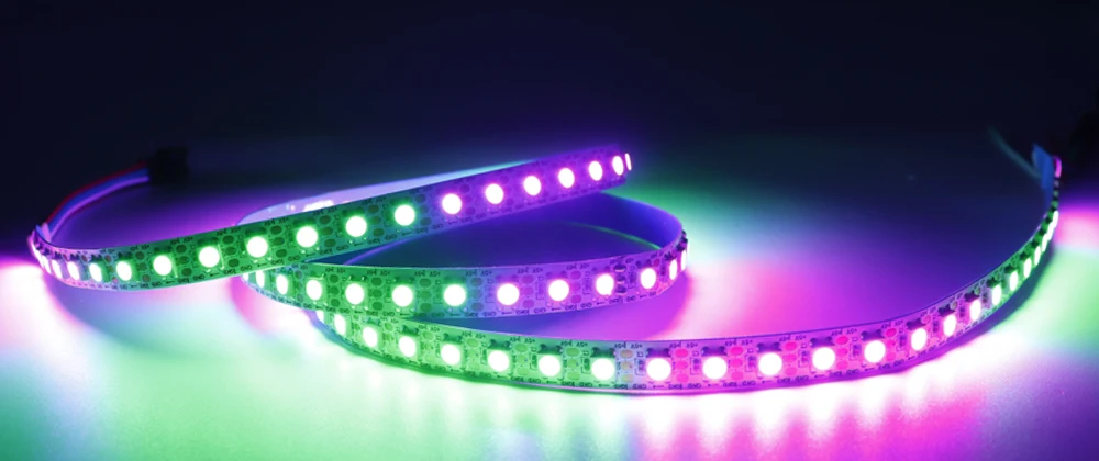 DC5V WS2812B Led Strip 74/96/144leds/m Individually Addressable Smart 5050RGB WS2812 Pixels Led Light IP30/65/67 Black/White PCB