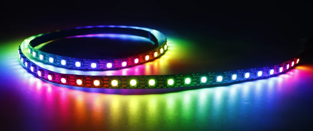 DC5V WS2812B Led Strip 74/96/144leds/m Individually Addressable Smart 5050RGB WS2812 Pixels Led Light IP30/65/67 Black/White PCB