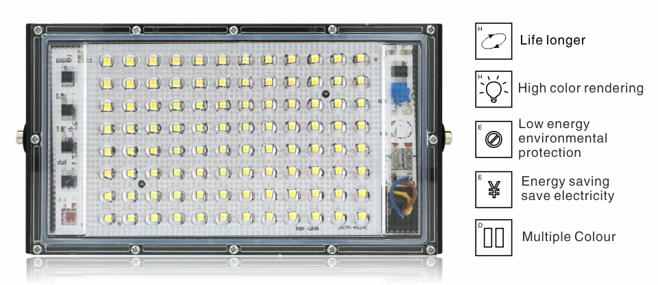 100W LED Street Light AC 220V-240V Outdoor Floodlight Spotlight IP65 Waterproof Wall Light Garden Road Street Pathway Spot Light