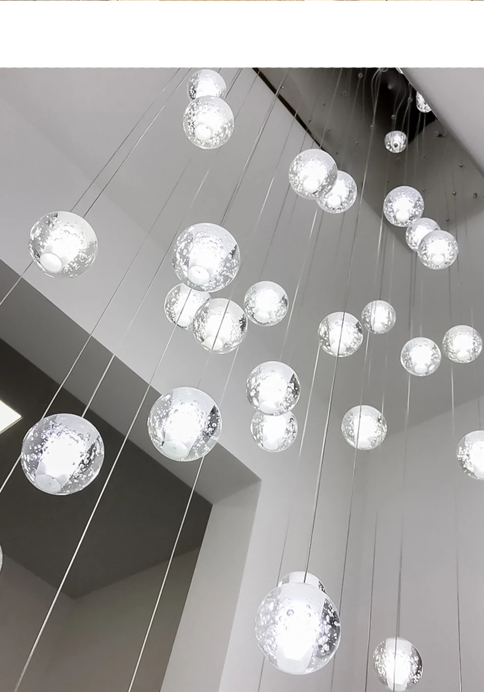 Spiral Staircase Living Room Chandeliers Crystal Ball Led Ceiling Light Lustre Chandelier Modern 2026 Decoration Bedroom Dining
