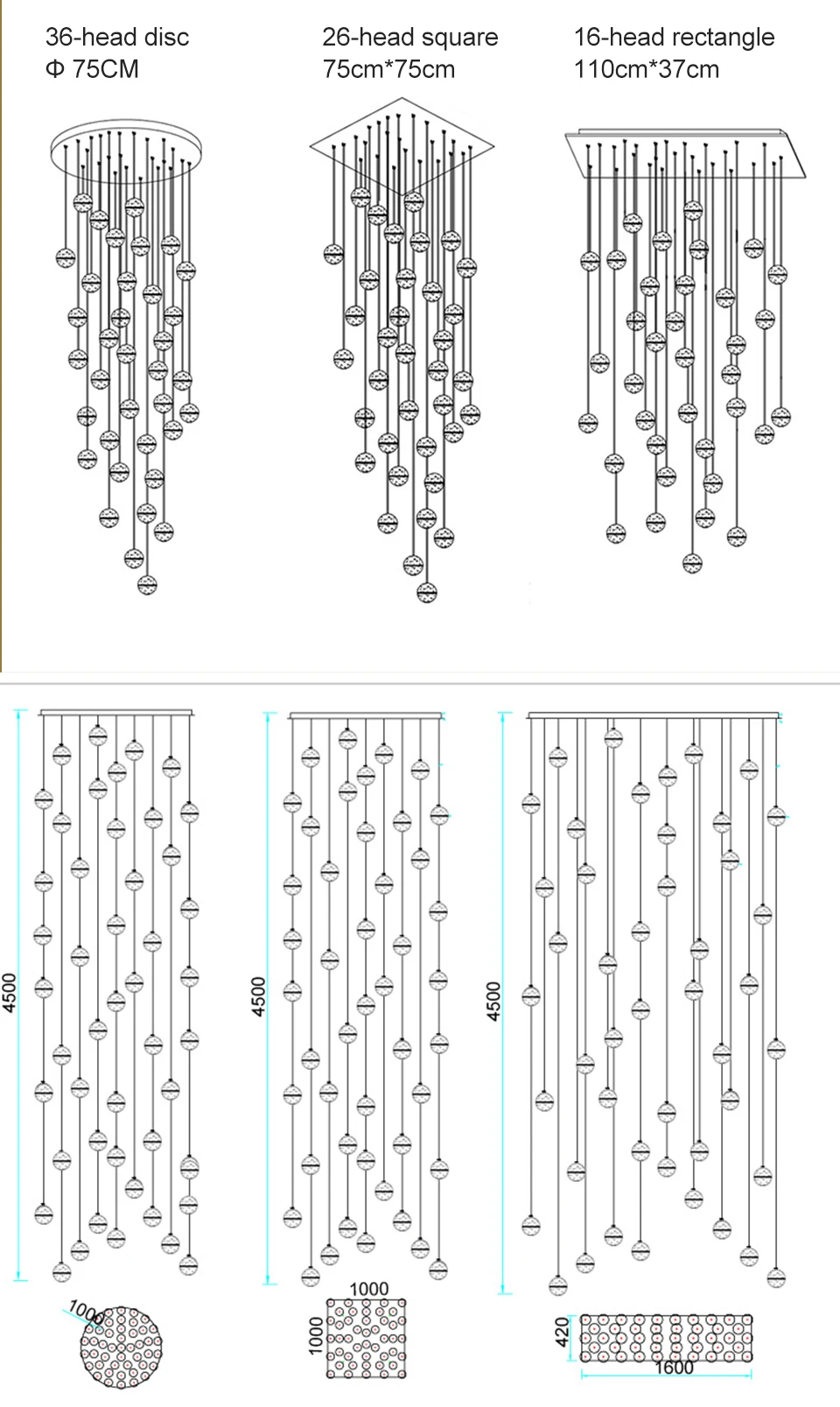 Spiral Staircase Living Room Chandeliers Crystal Ball Led Ceiling Light Lustre Chandelier Modern 2026 Decoration Bedroom Dining