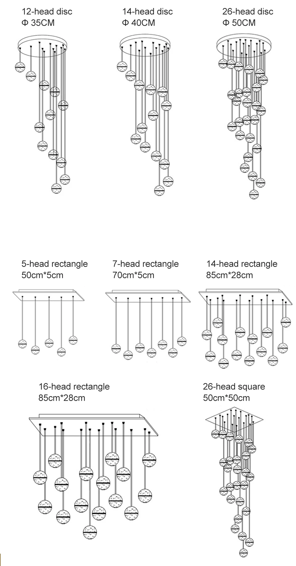 Spiral Staircase Living Room Chandeliers Crystal Ball Led Ceiling Light Lustre Chandelier Modern 2026 Decoration Bedroom Dining