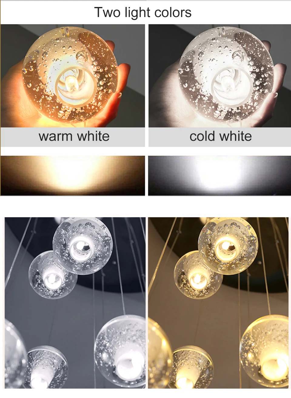 Spiral Staircase Living Room Chandeliers Crystal Ball Led Ceiling Light Lustre Chandelier Modern 2026 Decoration Bedroom Dining
