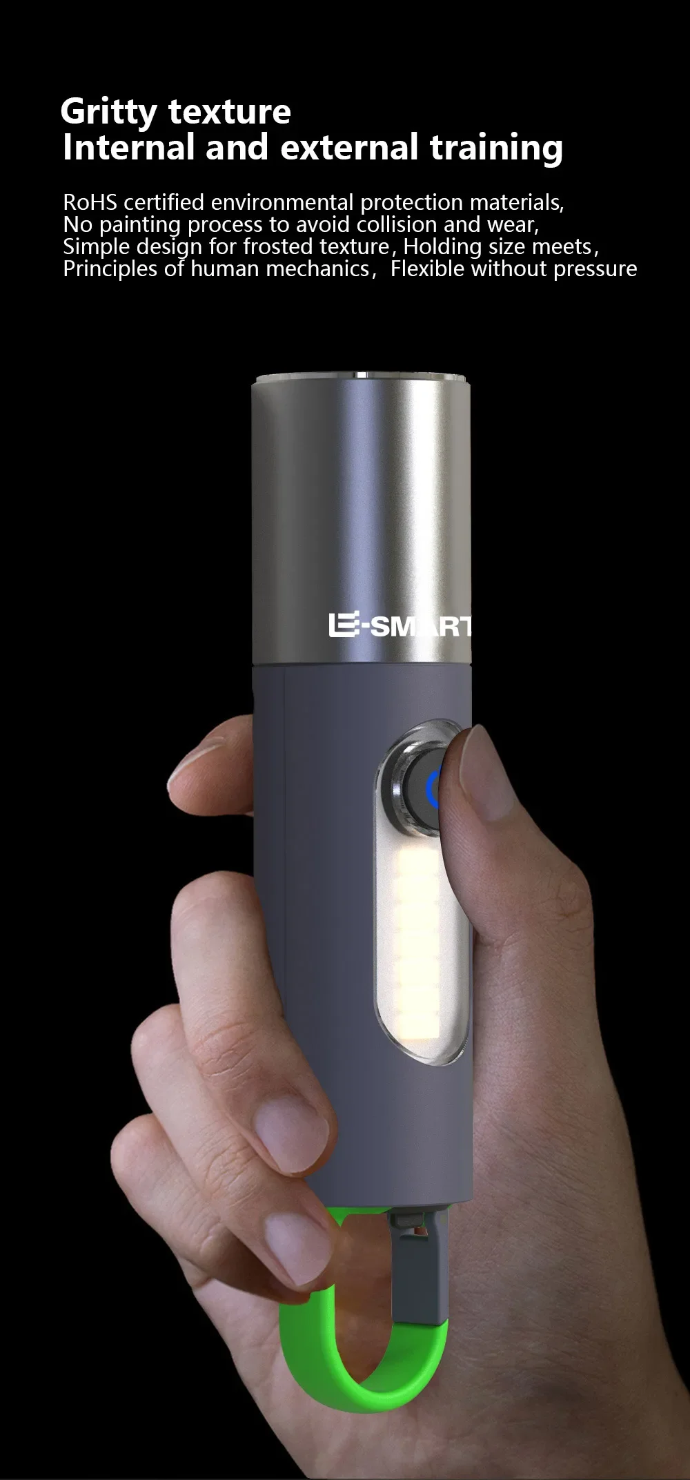 Strong Light Zoom LED Flashlight P50/White Laser Lighting Torch USB Rechargeable Lantern Outdoor Portable Camping Lamp with Hook