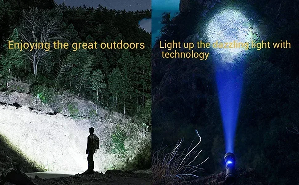 90000LM High Power XHP50 Led Flashlight Rechargeable Torch Zoom Usb Hand Lantern Camping Outdoor Waterproof Emergency