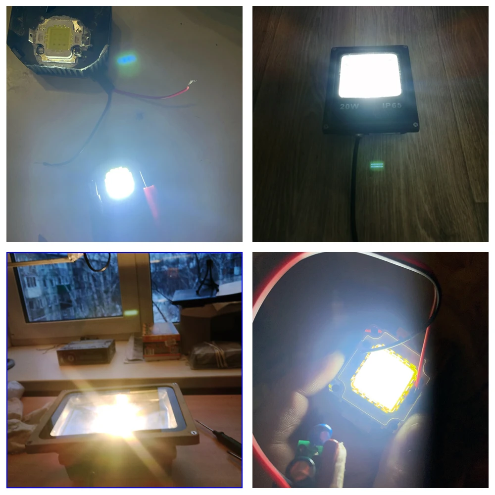 3pcs 10W 20W 30W 50W 100W LED Beads Light DC12V-36V Matrix COB Integrated LED Lamp Chip SMD For DIY Floodlight Spotlight Bulb