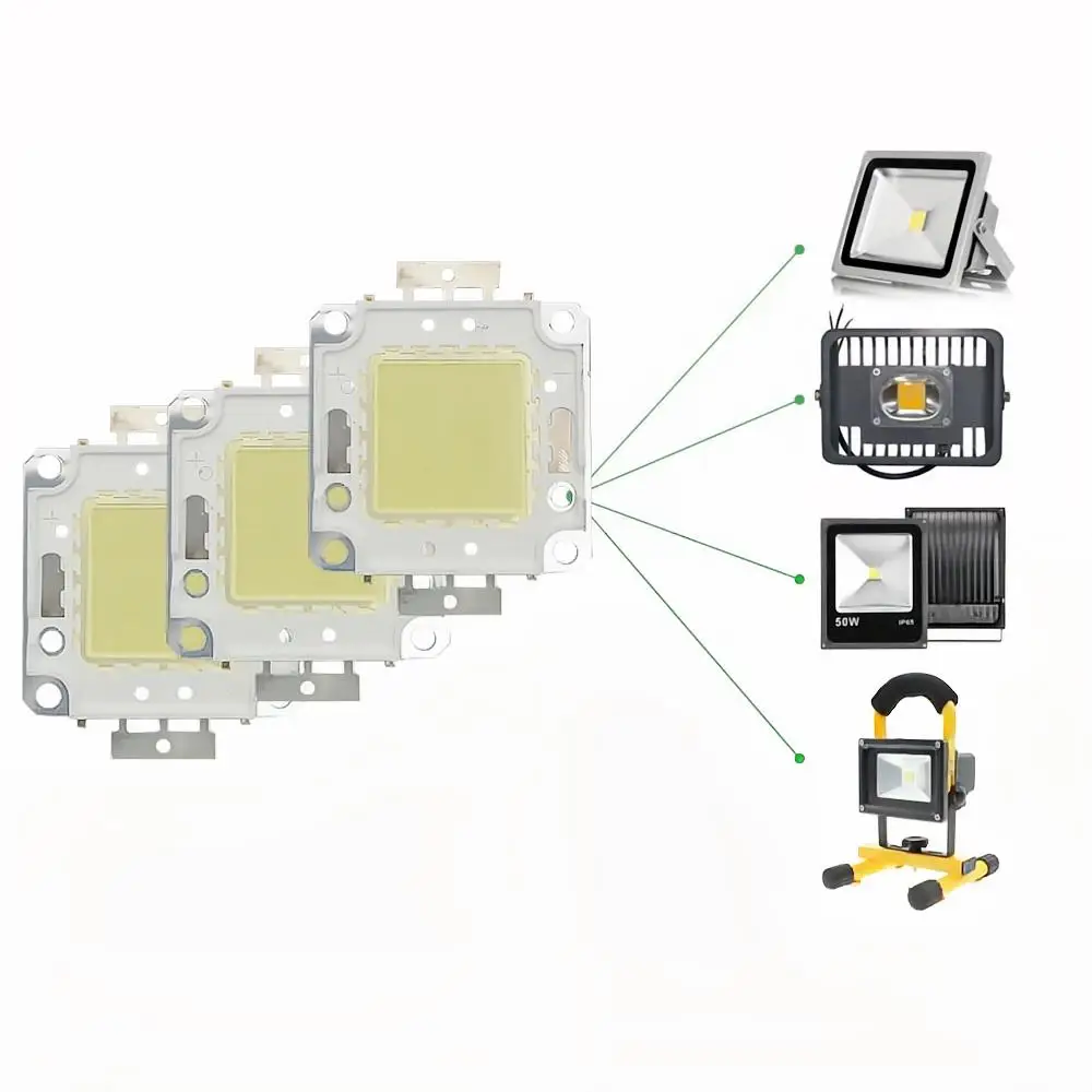 3pcs 10W 20W 30W 50W 100W LED Beads Light DC12V-36V Matrix COB Integrated LED Lamp Chip SMD For DIY Floodlight Spotlight Bulb