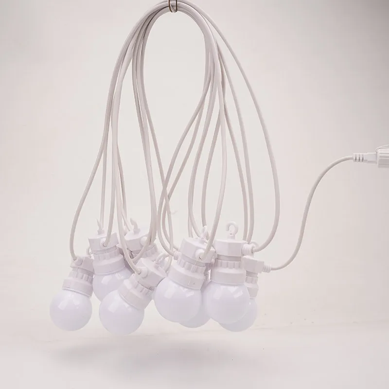 23M Patio String Light Bulbs G50 Milky Outdoor Camp Waterproof IP44 Lamp Christmas Garland Bulbs Garden Wedding Party LED Lights