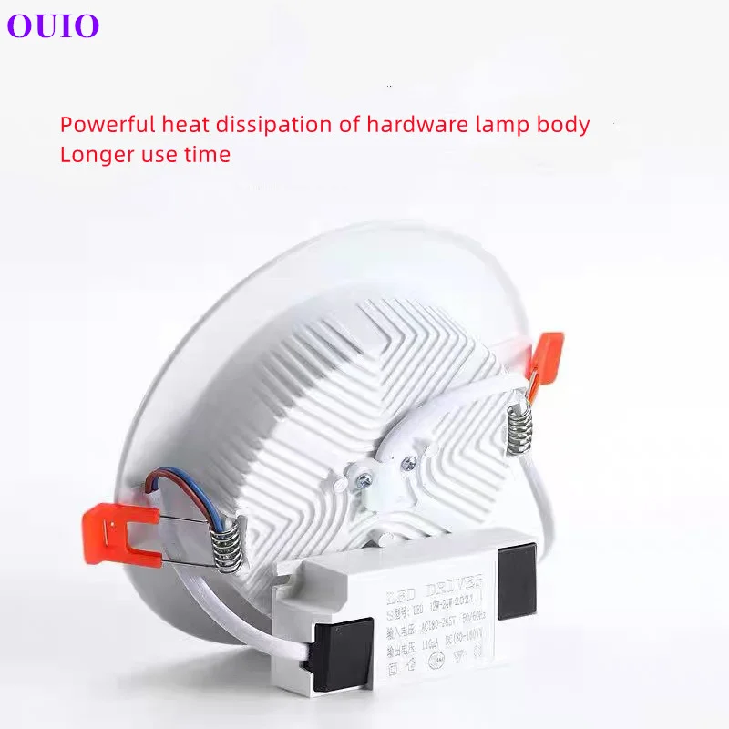 Recessed Ultra-thin LED Downlight 110V-240V Dimmable Ceiling Lamp Warm Neutral White Supermarket 5W7W9W12W15W18W 24W30W Lighting