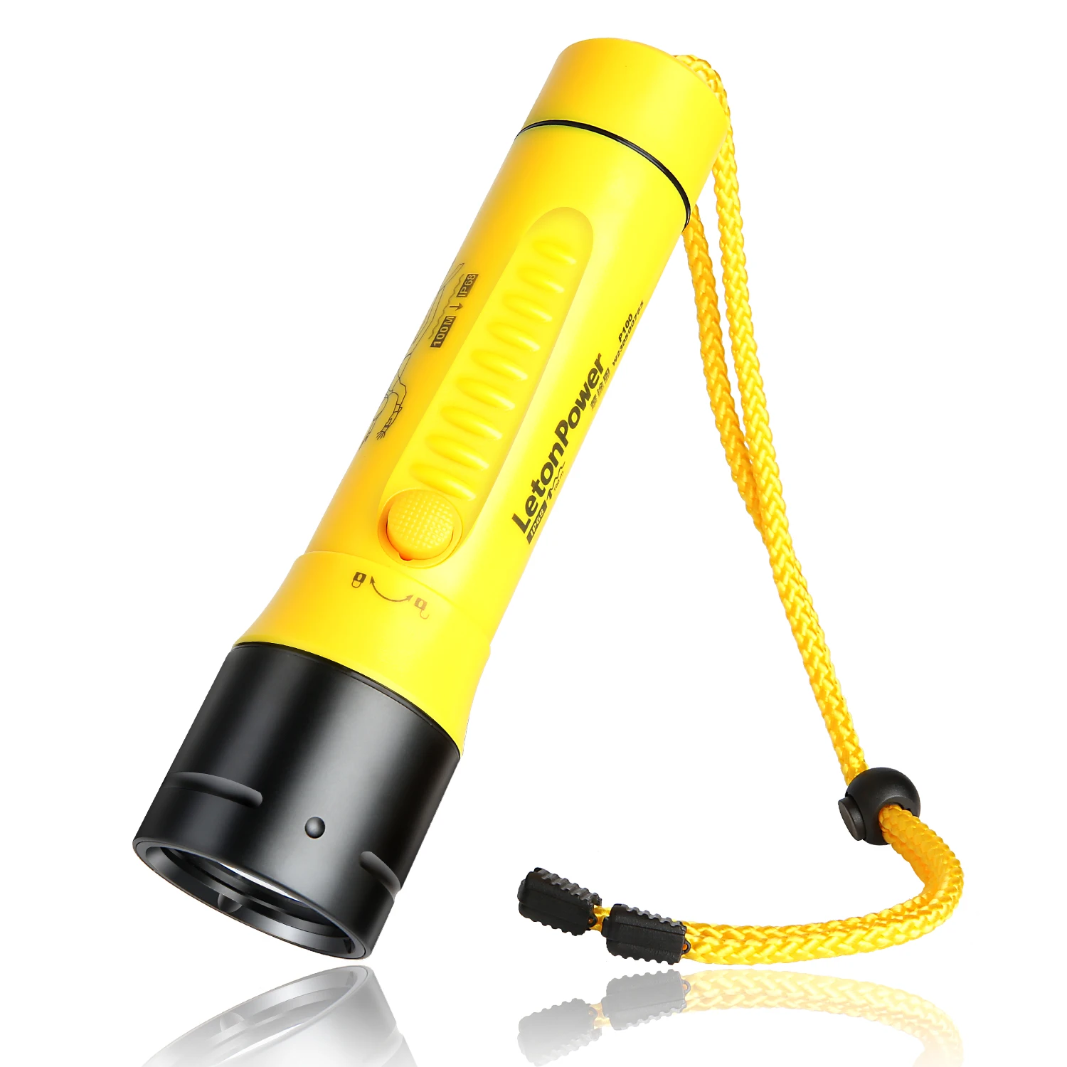 Diving Flashlight 3000LM CERR LED focus long waterproof night submersible fishing IPX8 outdoor underwater strong penetrati