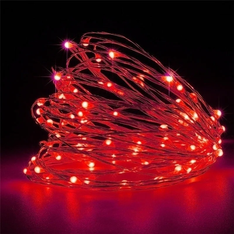 10/20M Copper Wire LED Lights String USB/Battery Waterproof Garland Fairy Light Christmas Wedding Party Decor Holiday Lighting