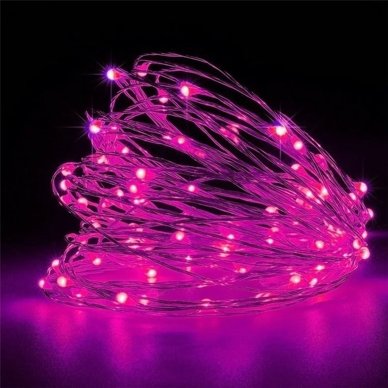 10/20M Copper Wire LED Lights String USB/Battery Waterproof Garland Fairy Light Christmas Wedding Party Decor Holiday Lighting