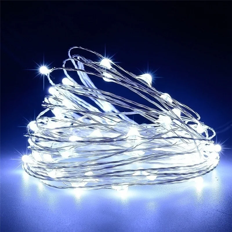 10/20M Copper Wire LED Lights String USB/Battery Waterproof Garland Fairy Light Christmas Wedding Party Decor Holiday Lighting