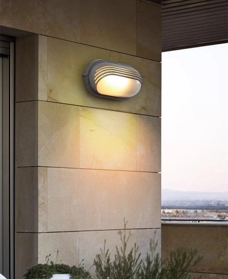 Outdoor Retro LED Wall Lamp E27 Industrial Vintage IP65 Waterproof Glass Ceiling Sconce Bathroom Garden Porch Wall Light Fixture