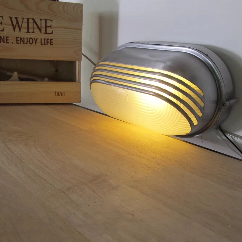 Outdoor Retro LED Wall Lamp E27 Industrial Vintage IP65 Waterproof Glass Ceiling Sconce Bathroom Garden Porch Wall Light Fixture