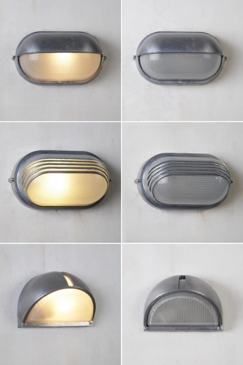 Outdoor Retro LED Wall Lamp E27 Industrial Vintage IP65 Waterproof Glass Ceiling Sconce Bathroom Garden Porch Wall Light Fixture