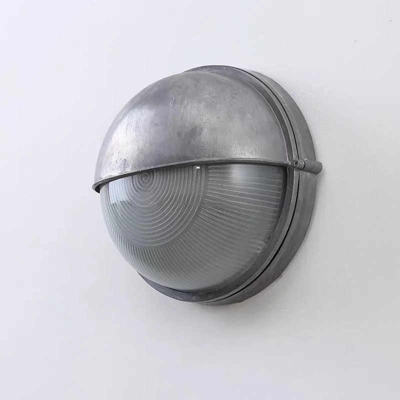 Outdoor Retro LED Wall Lamp E27 Industrial Vintage IP65 Waterproof Glass Ceiling Sconce Bathroom Garden Porch Wall Light Fixture