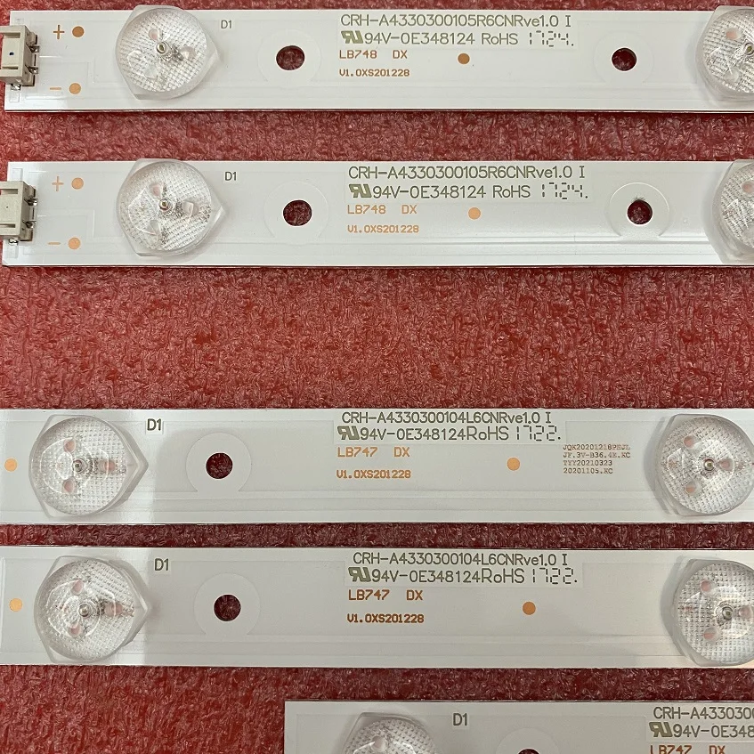 LED Backlight Strips for TV 43UJ620Y 43UG620V 43UJ620V 43UJ6200 SW43D09R SW43D09L-ZC22AG-02 303SW430039 303SW430038