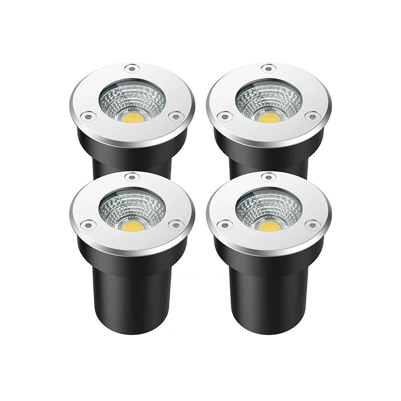 6PCS Outdoor Garden Lighting IP67 Waterproof LED Underground Light 5W10W15W Buried Light Garden Landscape Light 110V220V 12V