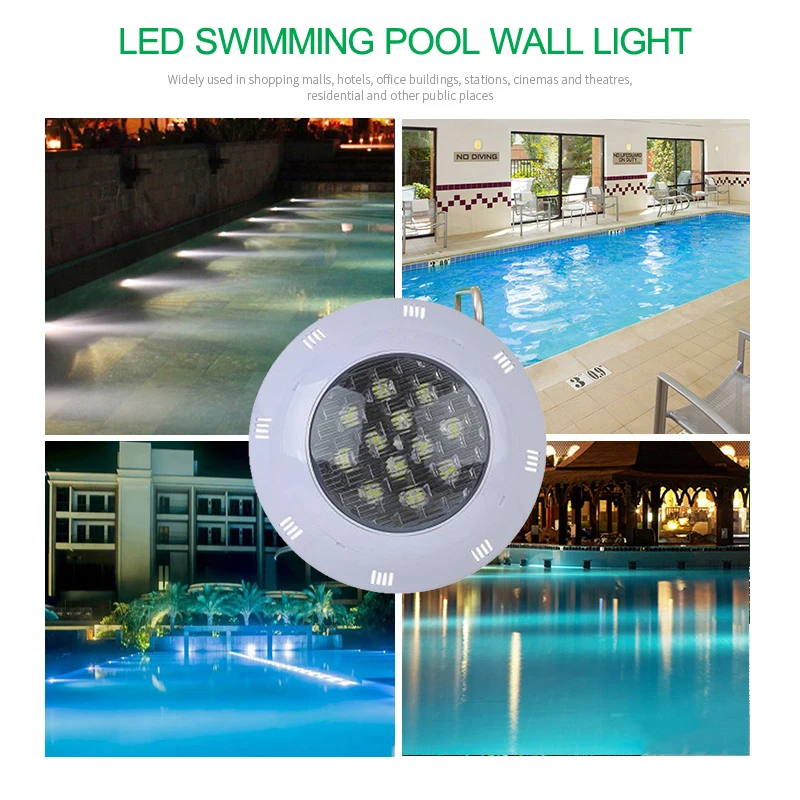 18/24/36/45W Swimming Pool Light with Remote Controller RGB Multi Color Outdoor LED Underwater AC12V IP68 Waterproof Lamp