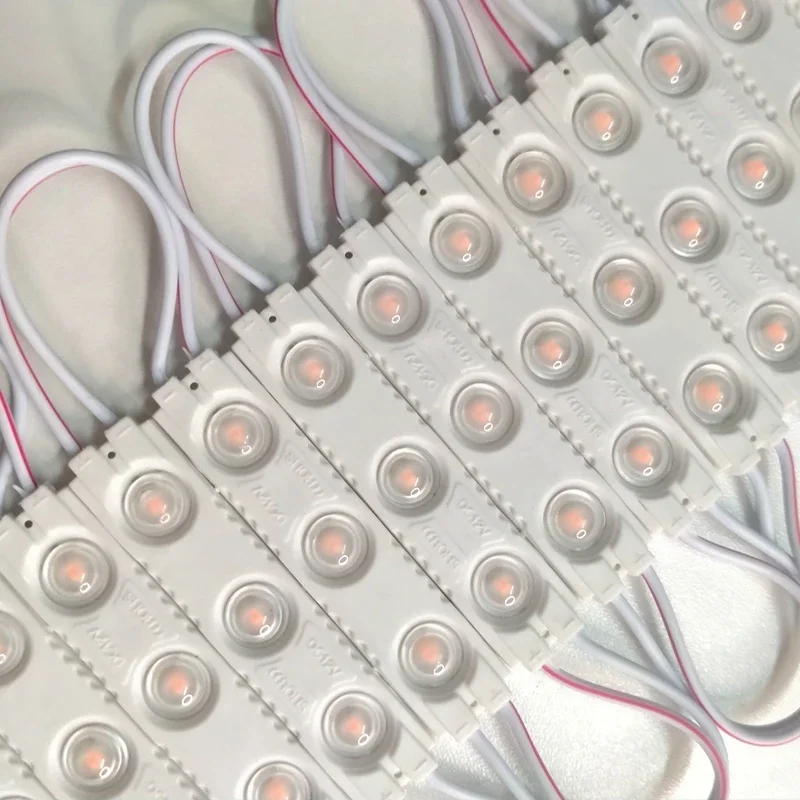 20pcs DC12V 24V 2835 3LED Module Injection Waterproof IP67 Decorative 2835 Strip Bar Light Lamp White Red Green Blue Yellow Pink